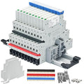 12V Relay Din Rail; Silm Relay 12V DC/AC 6Amp 5Pin 1NO 1NC SPDT by ZJWZJH
