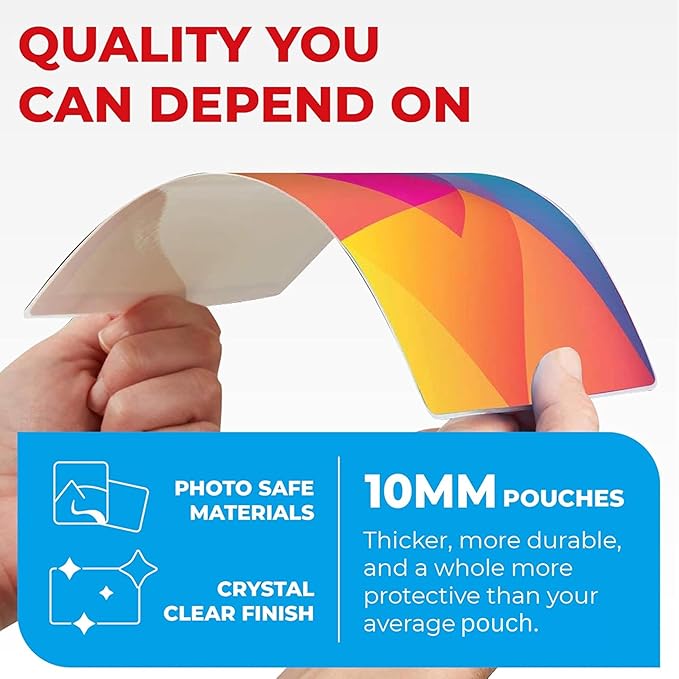 10mil Self-Adhesive Cold Laminating Sheets Letter, I.D. Badge and Business Card - Image 2