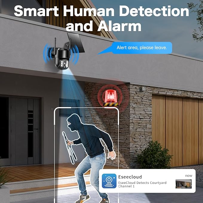 Solar Security Cameras Wireless Outdoor, 5G/2.4G Solar WIFI Cameras - Image 7