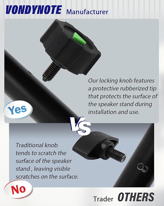 Vondynote Dual Speaker Mount Bar Mounting Fork Bracket Speaker Pole Width - Image 5