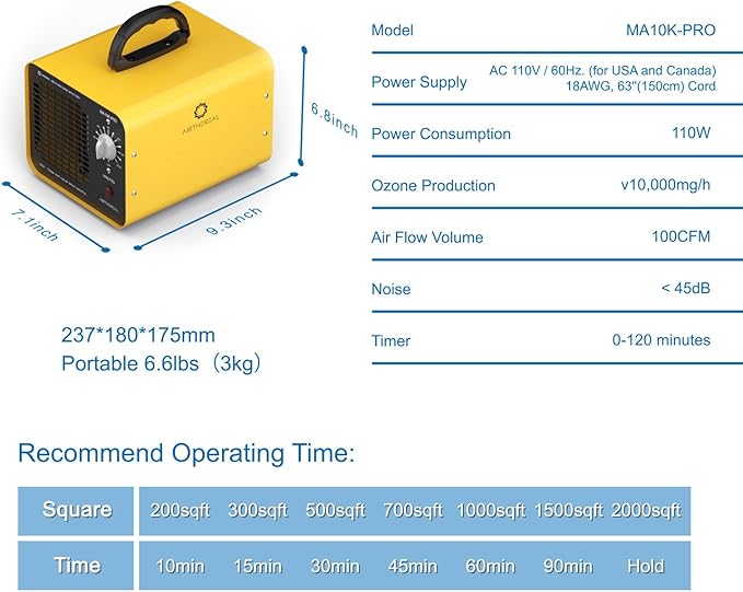 Airthereal MA10K-PRO Ozone Generator - Image 5