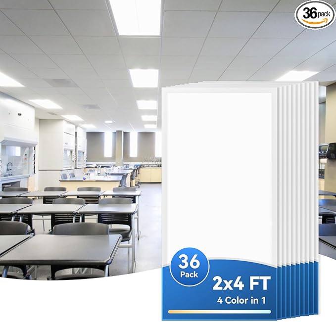 CycevSun 36-Pack 2x4 LED Flat Panel Light by CycevSun