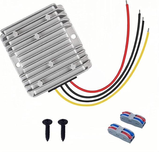 Golf Cart Accessories 10A 240W DC-DC 36V 48V Step Down to 24V Converter Golf by Funayama