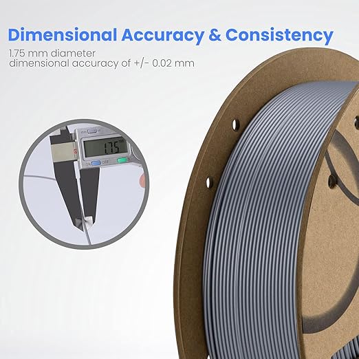 ELEGOO PLA Filament 1.75mm Orange 1KG, 3D Printer Filament Dimensional Accuracy - Image 3