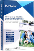 Lamtetur Anti-Static Thermal Laminating Pouches 9x11.5 Inches, Holds 8.5 x 11 by Lamtetur
