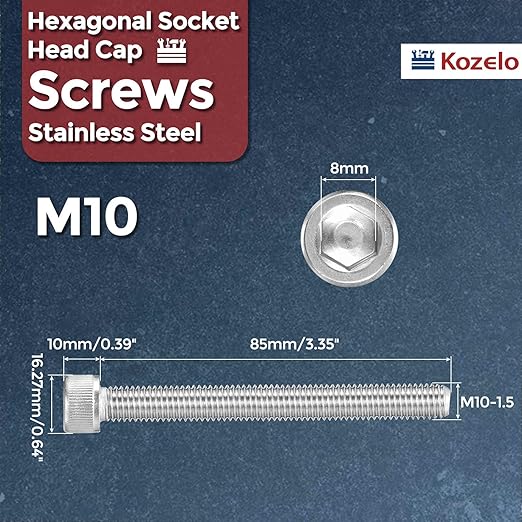 Kozelo 8pcs Socket Head Cap Screws - Image 2