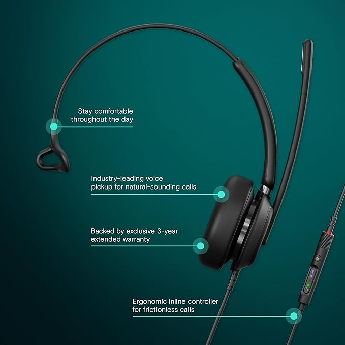 EPOS Impact 730 Mono Wired USB C and USB A Headset - Image 2