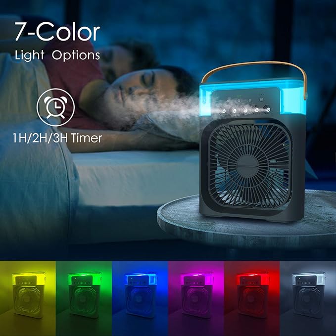 NTMY Personal Air Cooler, Portable Air Conditioner Fan, Mini Evaporative Cooler - Image 4