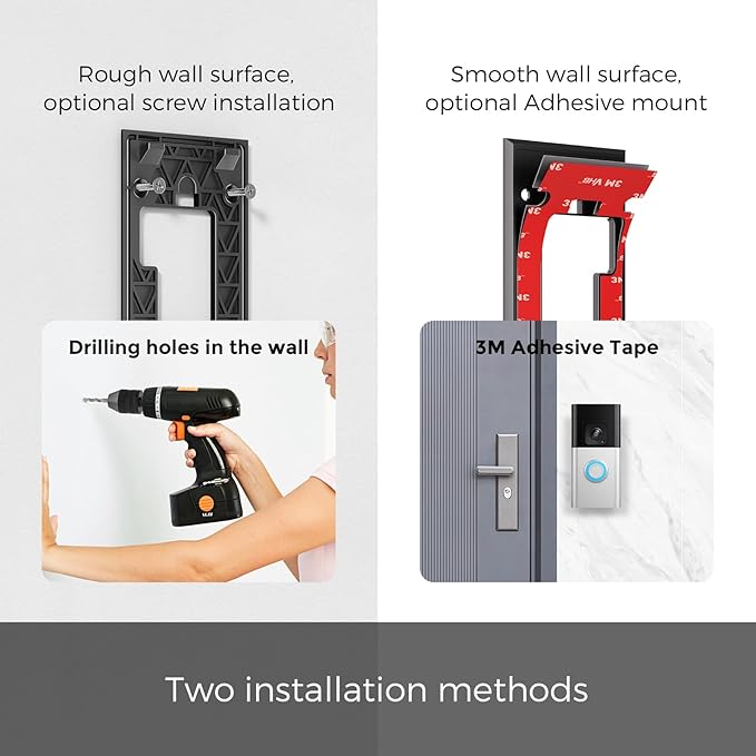 No Drill Doorbell Mount for R-ing Battery Doorbell - Image 3