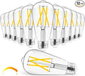 Hizashi Vintage LED Edison Bulb Dimmable, 6W Equivalent 60W, 3000k Soft White by HIZASHI