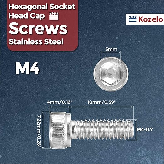 Kozelo 25pcs Socket Head Cap Screws - Image 2