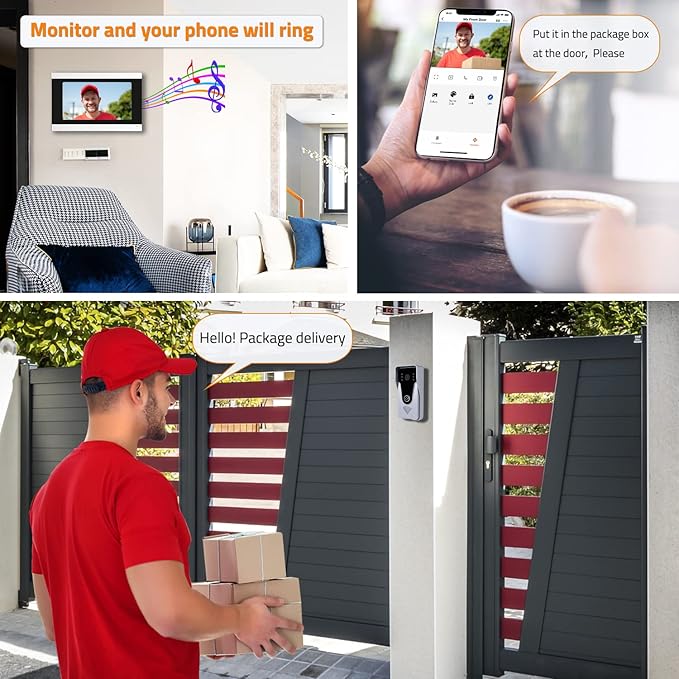 AMOCAM Wireless Video Doorbell Intercom - Image 3