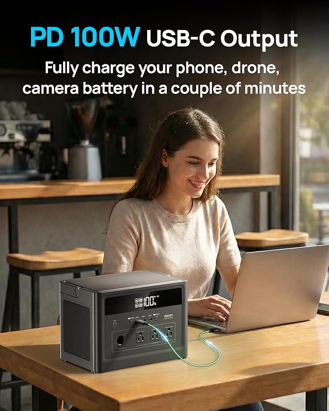 DaranEner Portable Power Station 600W - Image 5