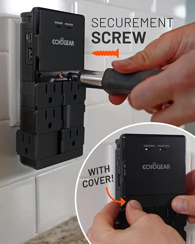 ECHOGEAR Wall Outlet with Surge Protection - Image 5