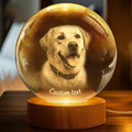 Herihues Personalized 3D Photo Crystal Ball, Custom Engraved Picture Lamp by Herihues