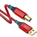 sweguard Printer Cable 10ft, USB 2.0 USB-A to USB-B Cord, High Speed Nylon by Sweguard