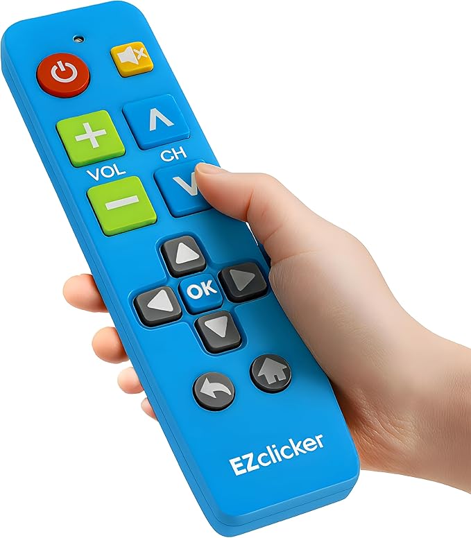 EZclicker Plus Big Button Universal TV Remote Simple Easy to Use, Works by Unknown