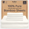 Bambaw King Sheet Set 6pcs – 100% Viscose Derived from Bamboo Sheets King Deep by Bambaw