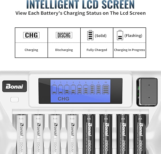 BONAI Rechargeable AA Batteries - Image 4