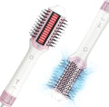 2-in-1 Blow Dryer Brush & Hair Straightener, Ionic & Ceramic Thermal Brush by TakeHairSalonHome