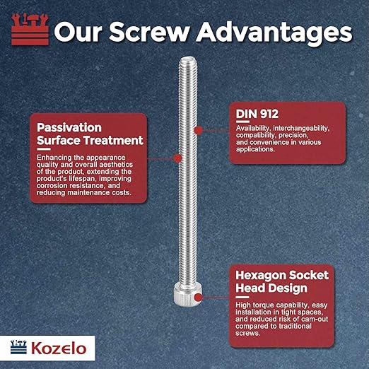 Kozelo 5pcs Socket Head Cap Screws - Image 3