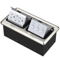 KYHSHJ Dual Pop-Up Floor Electrical Outlet Box Kit，20 Amp Stainless Steel GFCI by KYHSHJ
