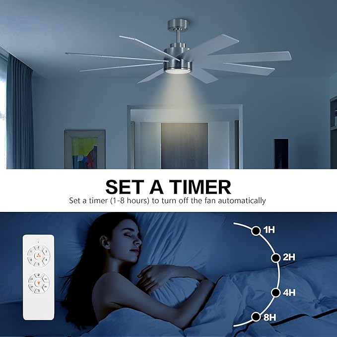WINGBO 60" Large DC Ceiling Fans - Image 8