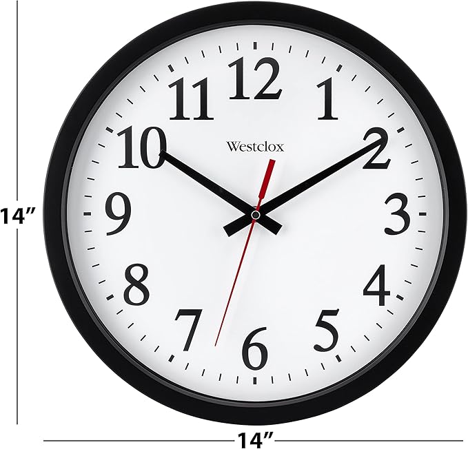 Westclox 14 Inch Round Office Wall Clock - Image 2