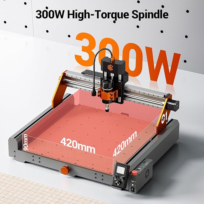 Artsian 01 CNC Router Machine 300W Spindle Power, 0.01mm Precision, 4-Axis - Image 4