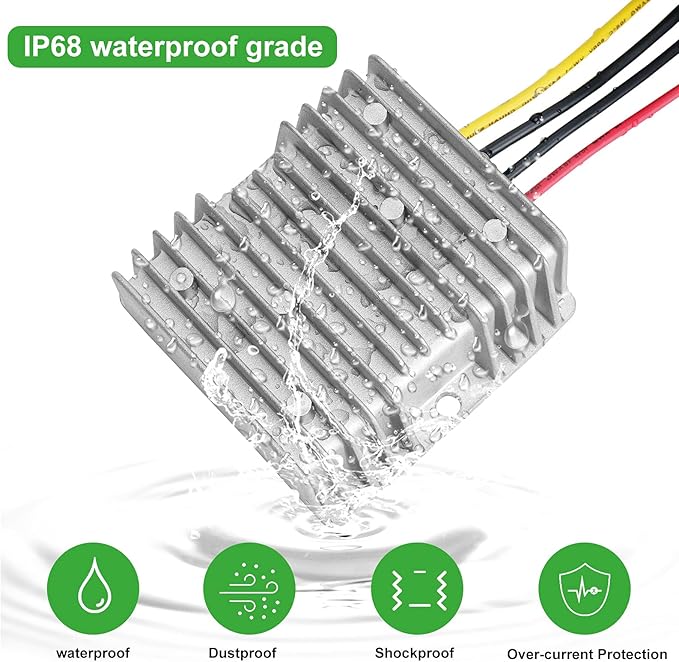 10A 120W Golf Cart 18V 20V 24V 36V 48V Step Down to DC 12V Converter Voltage - Image 3