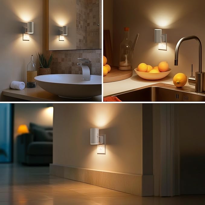 Briignite Night Lights Plug into Wall, Modern LED Night Light Plug in, Dusk to - Image 6