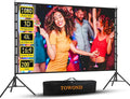 Outdoor Projector Screen with Stand, TOWOND 200 Inch Portable Projection Screen by TOWOND-JLFOfficial