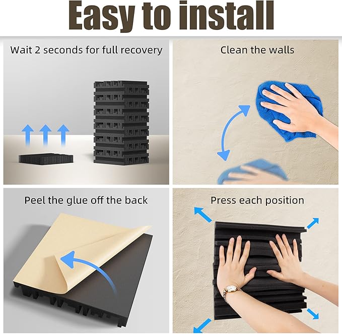 48 Pack Sound Proof Foam Panels - Image 6