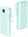 VRURC Portable Charger 20000mAh, Built-in Cables Fast Charging Power Bank by Home