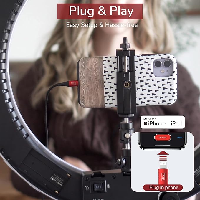 PIXEL Microphone for iPhone iPad from Mic for iPhone Live Streaming Vlogging | - Image 5