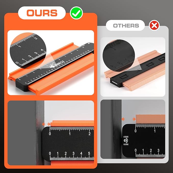 JOREST Contour Gauge with Lock, Gifts Ideas - Image 5