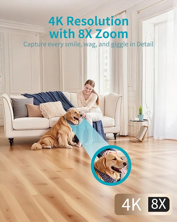 VIMTAG Security Camera Indoor, 4K UHD Pet Camera - Image 2