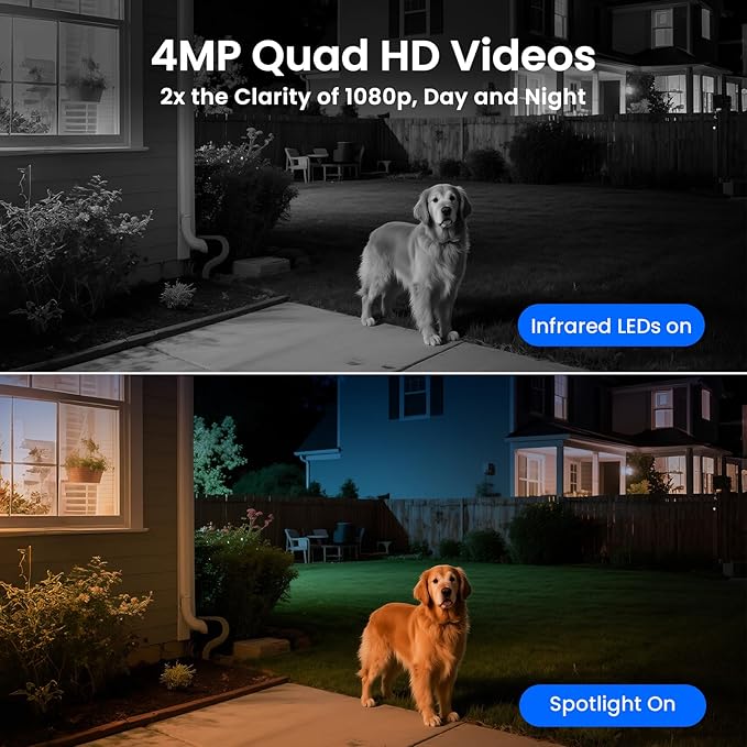 xmartO Solar/Battery-Powered Wire-Free PTZ Home Security Camera Wireless - Image 8
