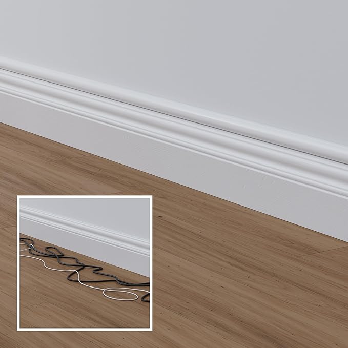 D-Line 31.4in TV Cord Hider, Patented Half Round Cable Cover, Hide Wall Mount - Image 6
