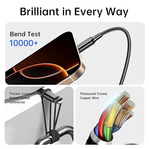 Multi Charging Cable, 4ft 2Pack Multi Phone Charger Cable Braided Universal 3 - Image 4