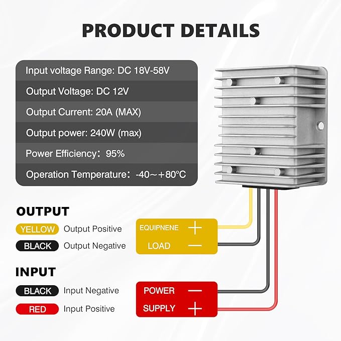 Forccord 2-Pcs Voltage Converter - Image 3