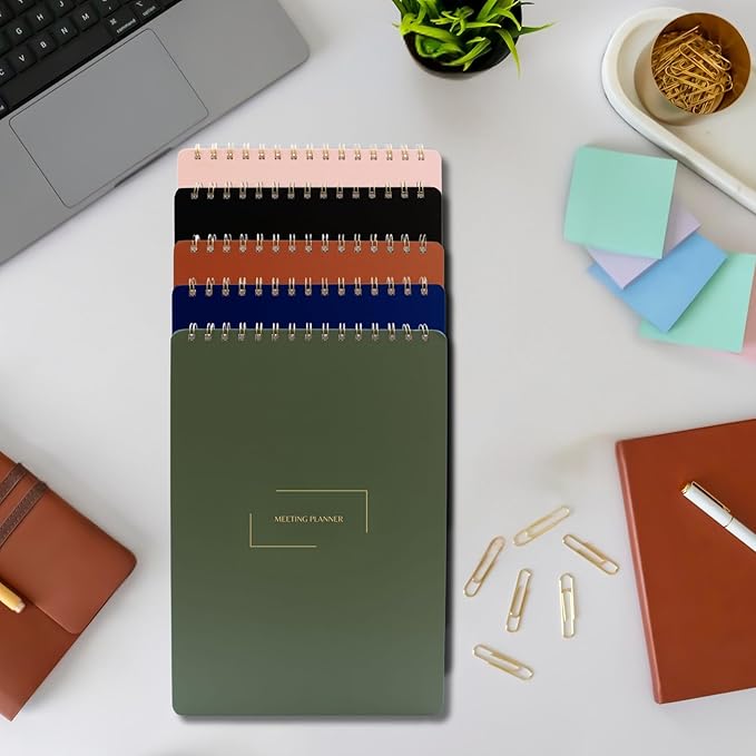 | Meeting Notebook for Work | 8.25" x 11.75" | Project Planner | Simple Design - Image 4
