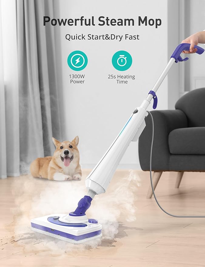 Steam Mops for Floor Cleaning, 1300W Floor Steamer - Image 6