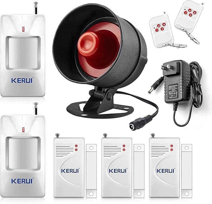 KERUI Standalone Home Office Shop Security Alarm System Kit, Wireless Loud by KERUI