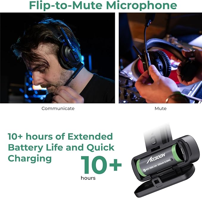 Accsoon Como MIC02-1H4R Wireless Headset Intercom System 5-Person Full Duplex - Image 4