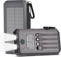 Power Bank Solar Charger 20, Portable Phone Charger, 4 Cables Outdoor by Kepswin