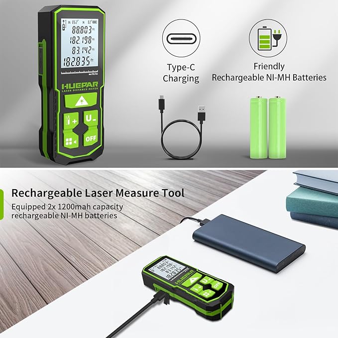 393FT Professional Green Laser Measuring Tool - Image 5