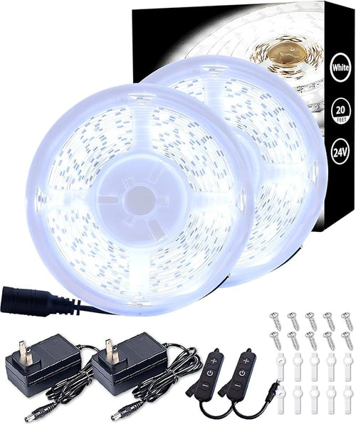 Aalnfe 2 Set Led Strip Lights for Bedroom Dimmable 10 FT 180 LEDs Rope Light by Aalnfe
