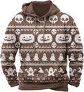 Halloween Hoodie Men Graphic Pumpkin Ghost Printed Sweatshirt Casual Trendy by Spatofa