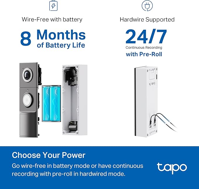 Tapo by TP-Link Smart Video Doorbell Camera - Image 3